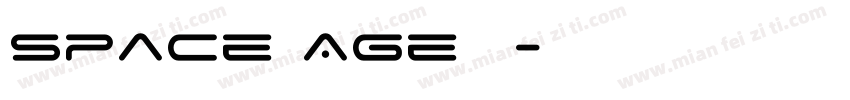 Space Age字体字体转换